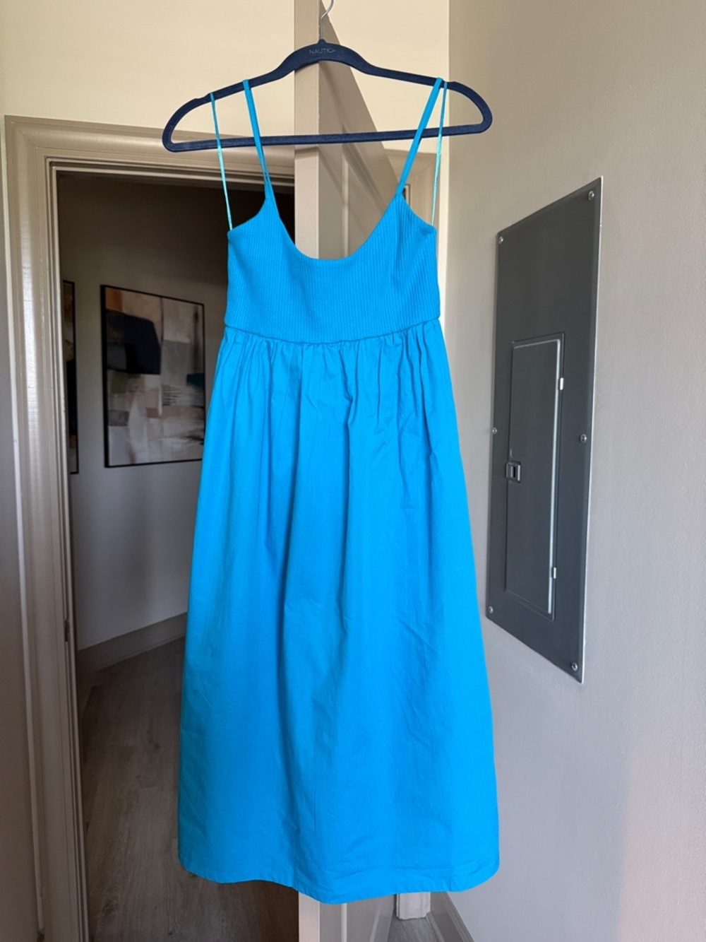 Zara blue midi dress